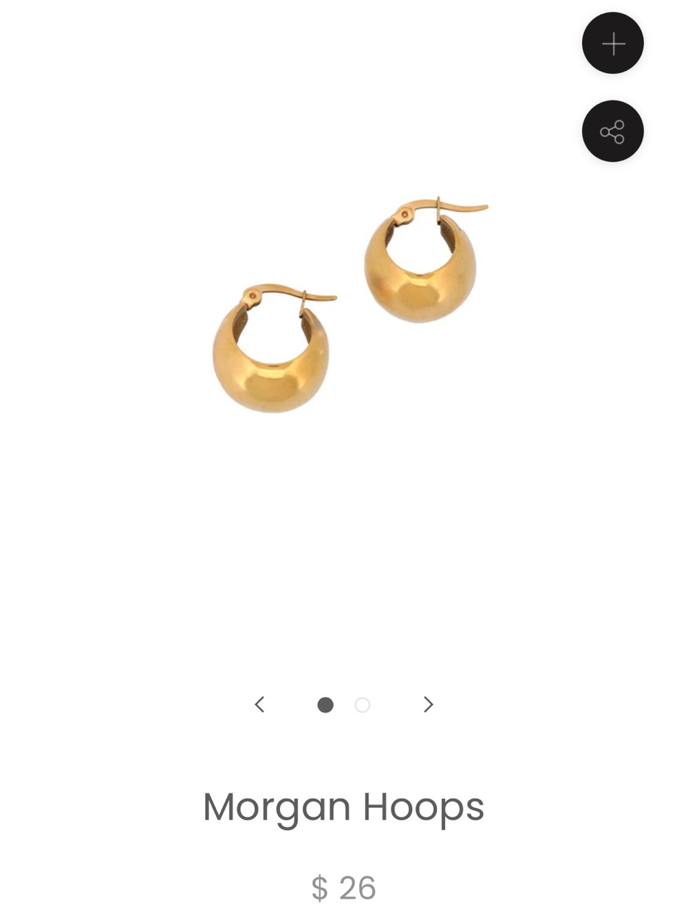 May Martin Morgan hoop earrings